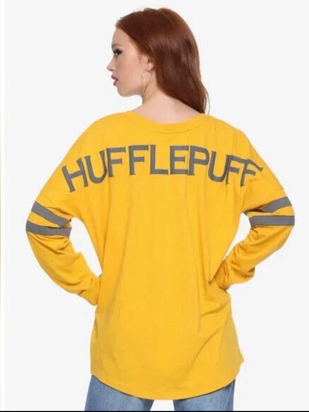 Harry Potter Hufflepuff Gold Hype Jersey BoxLunch Exclusive size M Unisex EUC